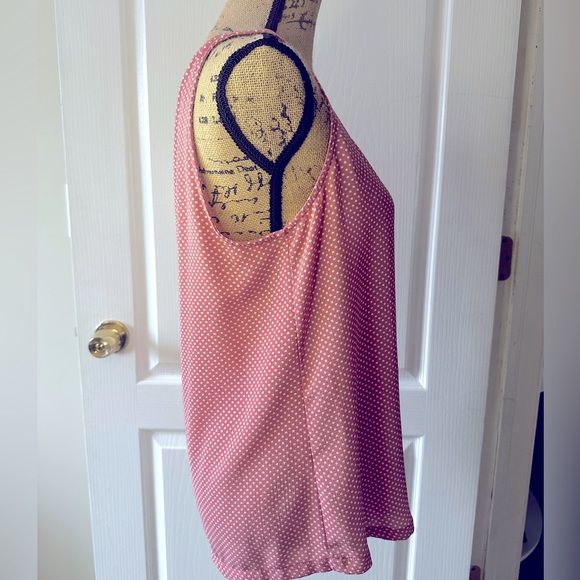 Lemon Tart Large Silky Button Down Tank Top - Picture 6 of 7